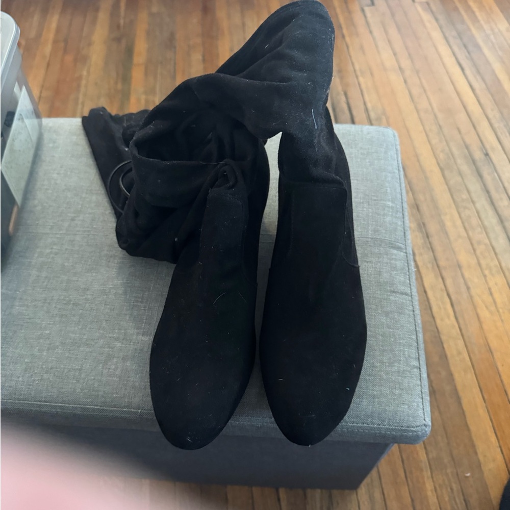 12W Suede Over the Knee Boots